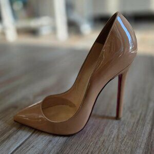 Christian Louboutin Nude Patent Leather Heels